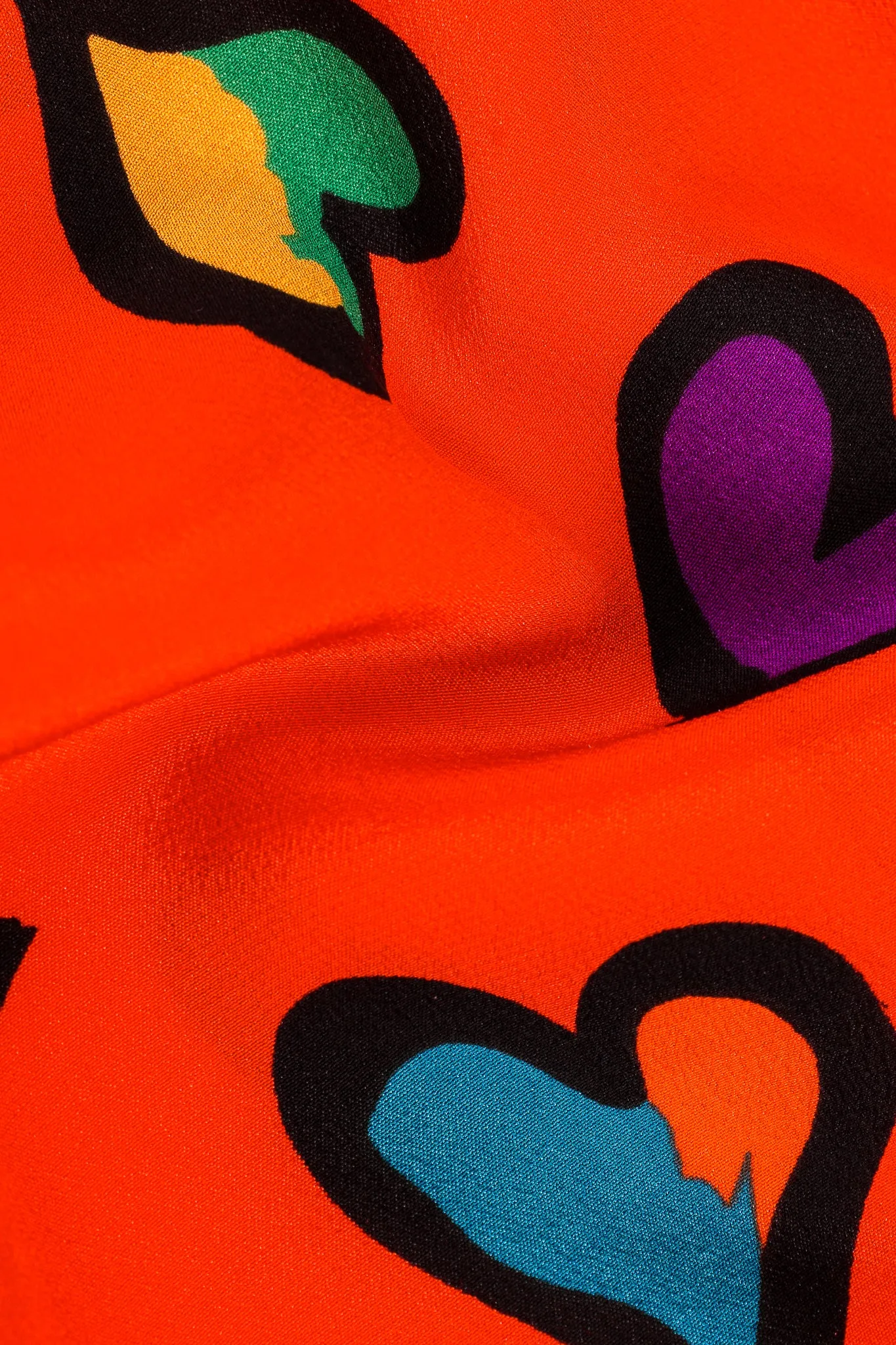 Graffiti Heart Print Blouse
