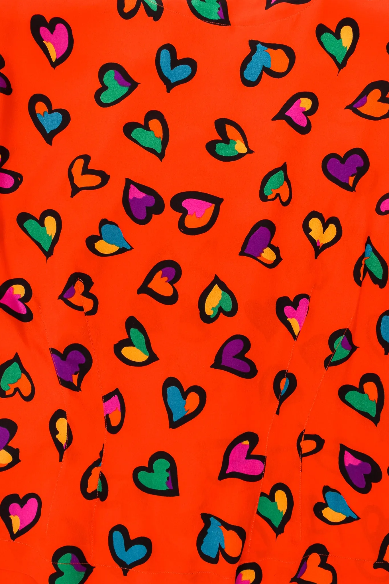Graffiti Heart Print Blouse