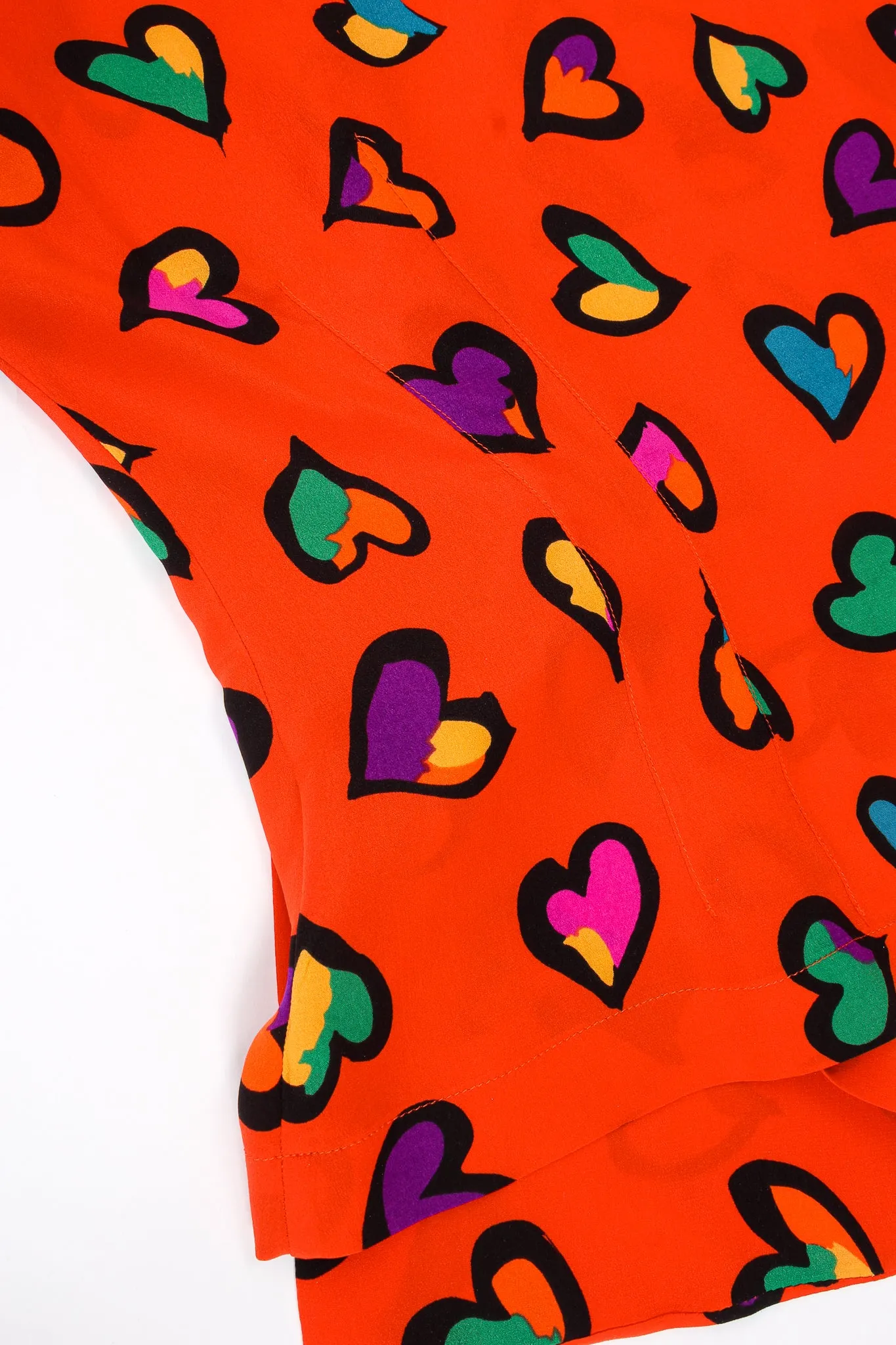Graffiti Heart Print Blouse