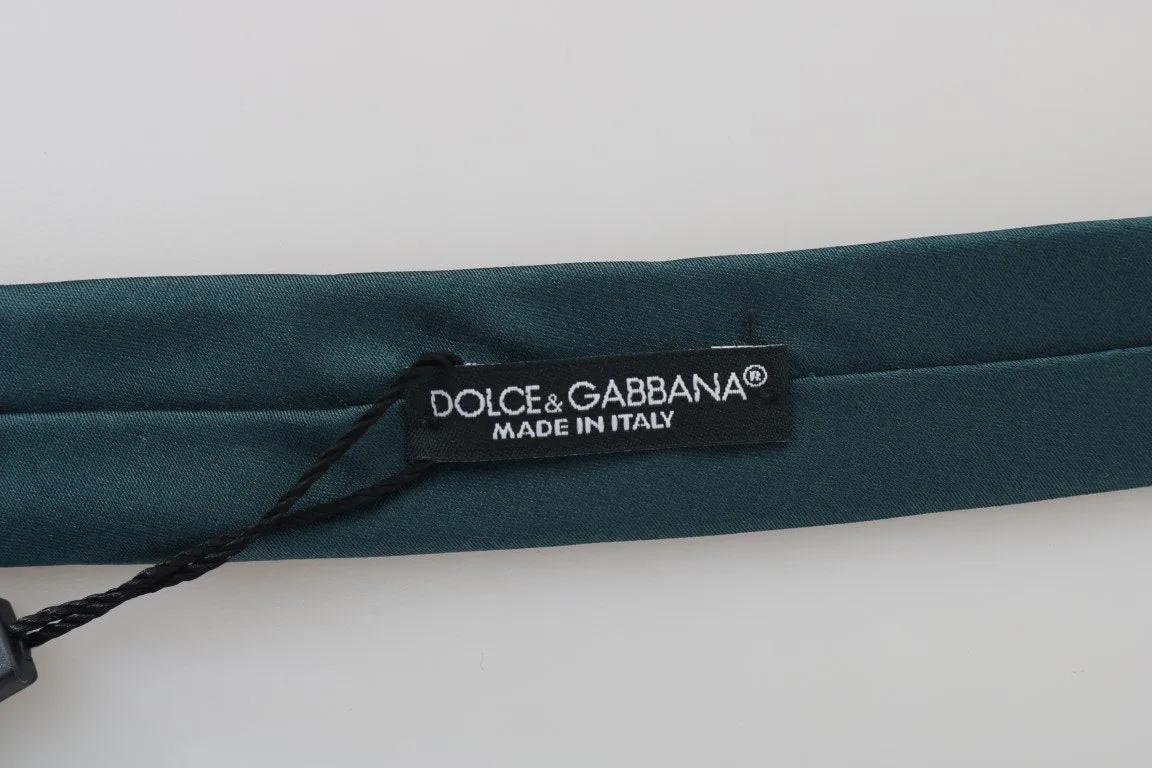Green Silk Solid Slim Tie