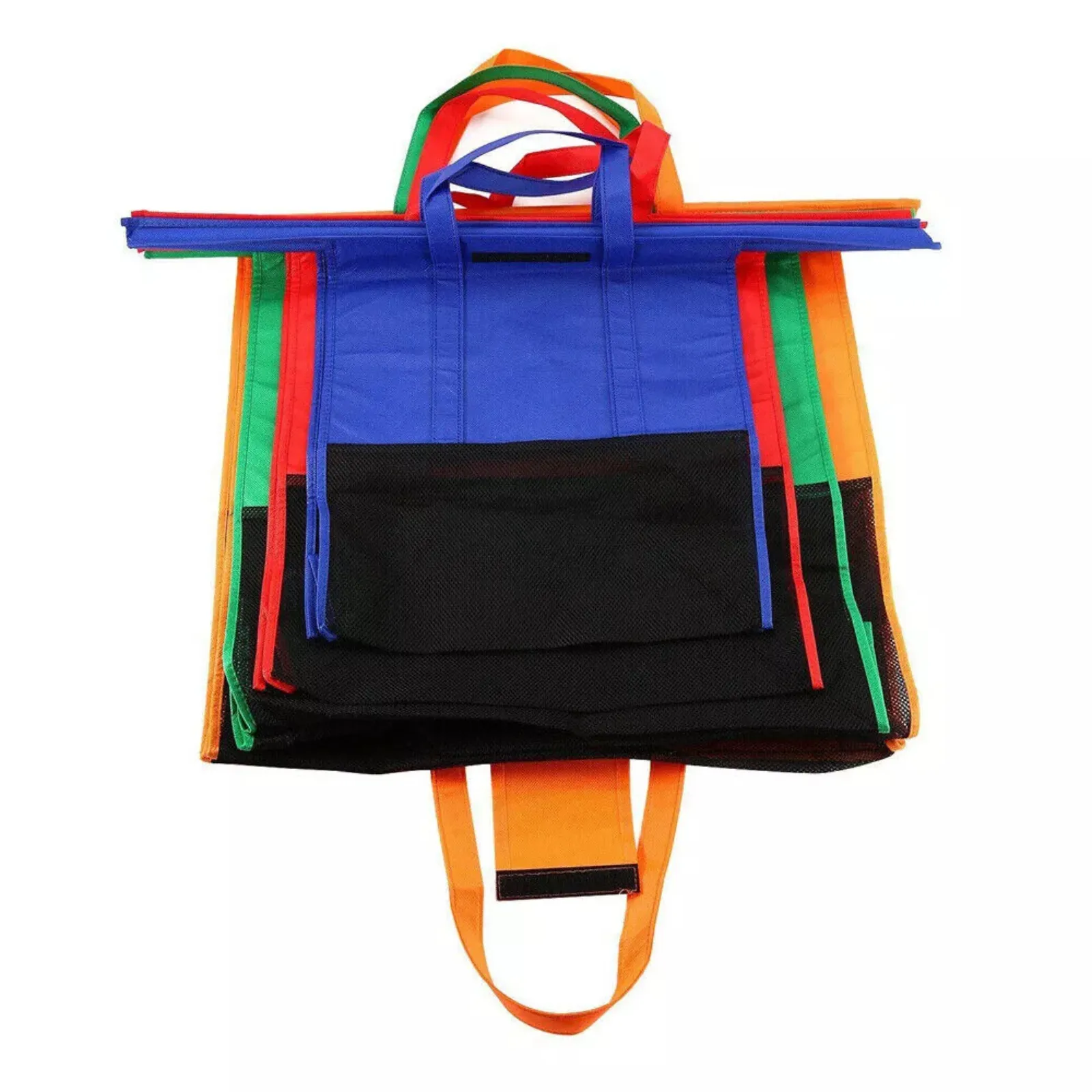 Grocery Carts 4 pack Grocery Bags Eco for Trolley Reusable Folding Shopping