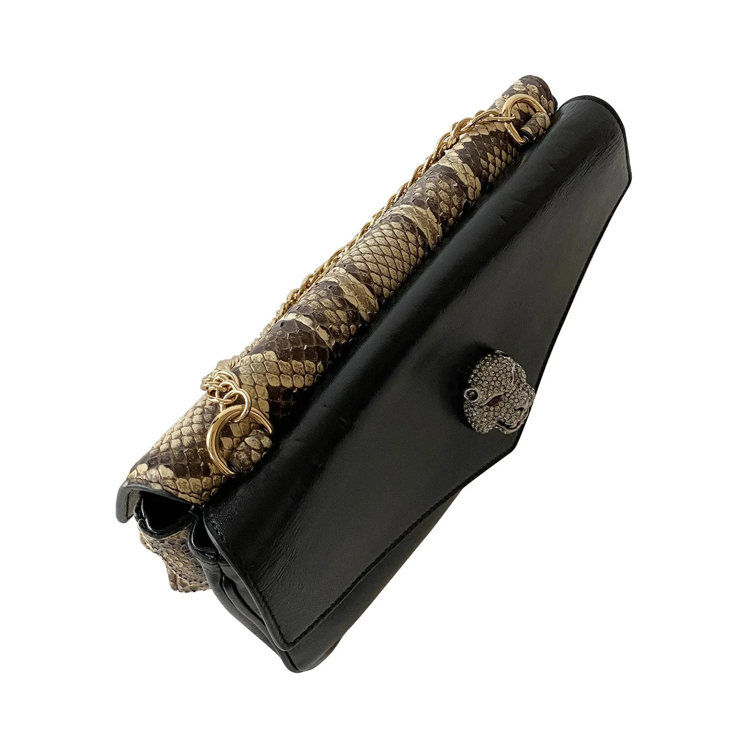Gucci Thiara Python Double Envelope Shoulder Bag