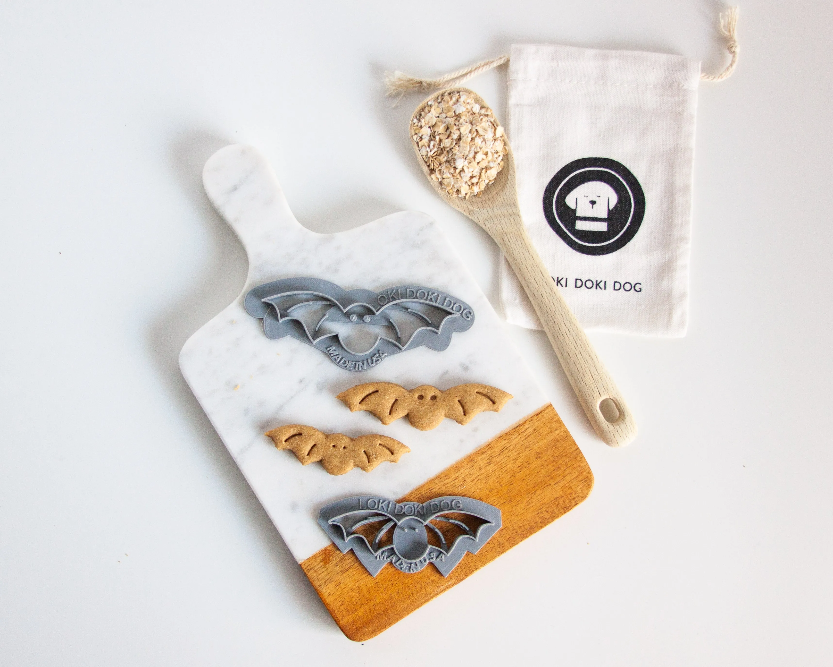 Halloween Bat Shaped Dog Biscuit Cookie Cutter (Bundle Available)
