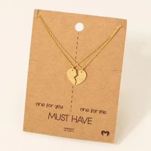 Heart Best Friends Necklace