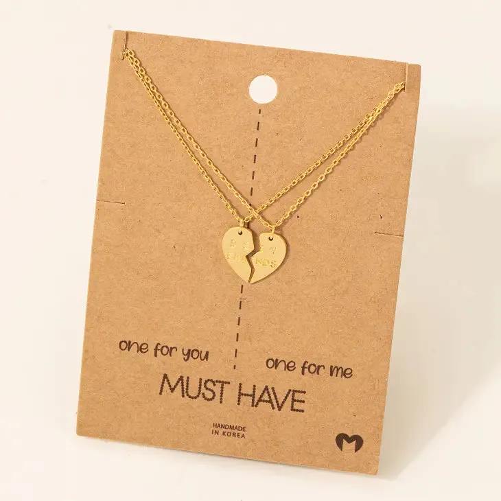 Heart Best Friends Necklace