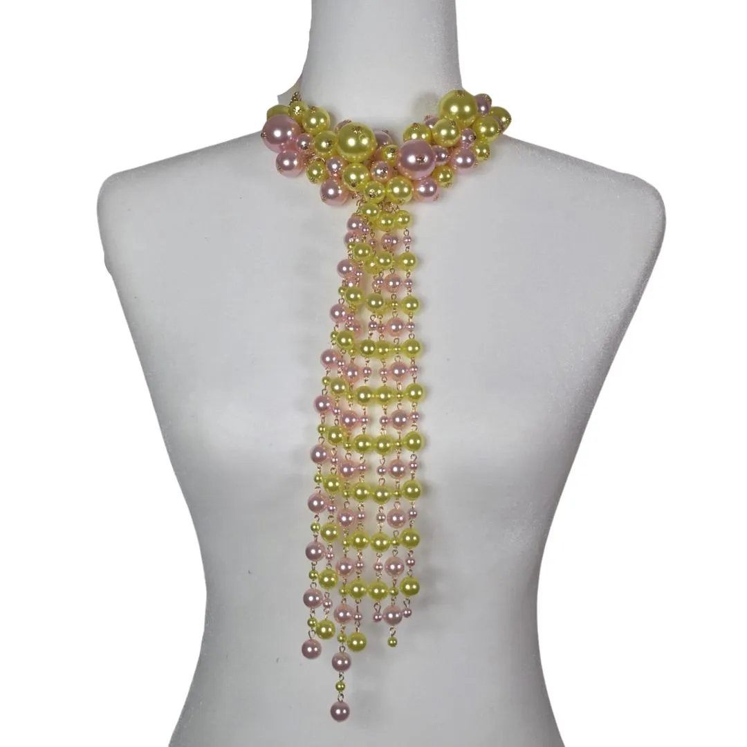 Her Pearl Tie Necklace