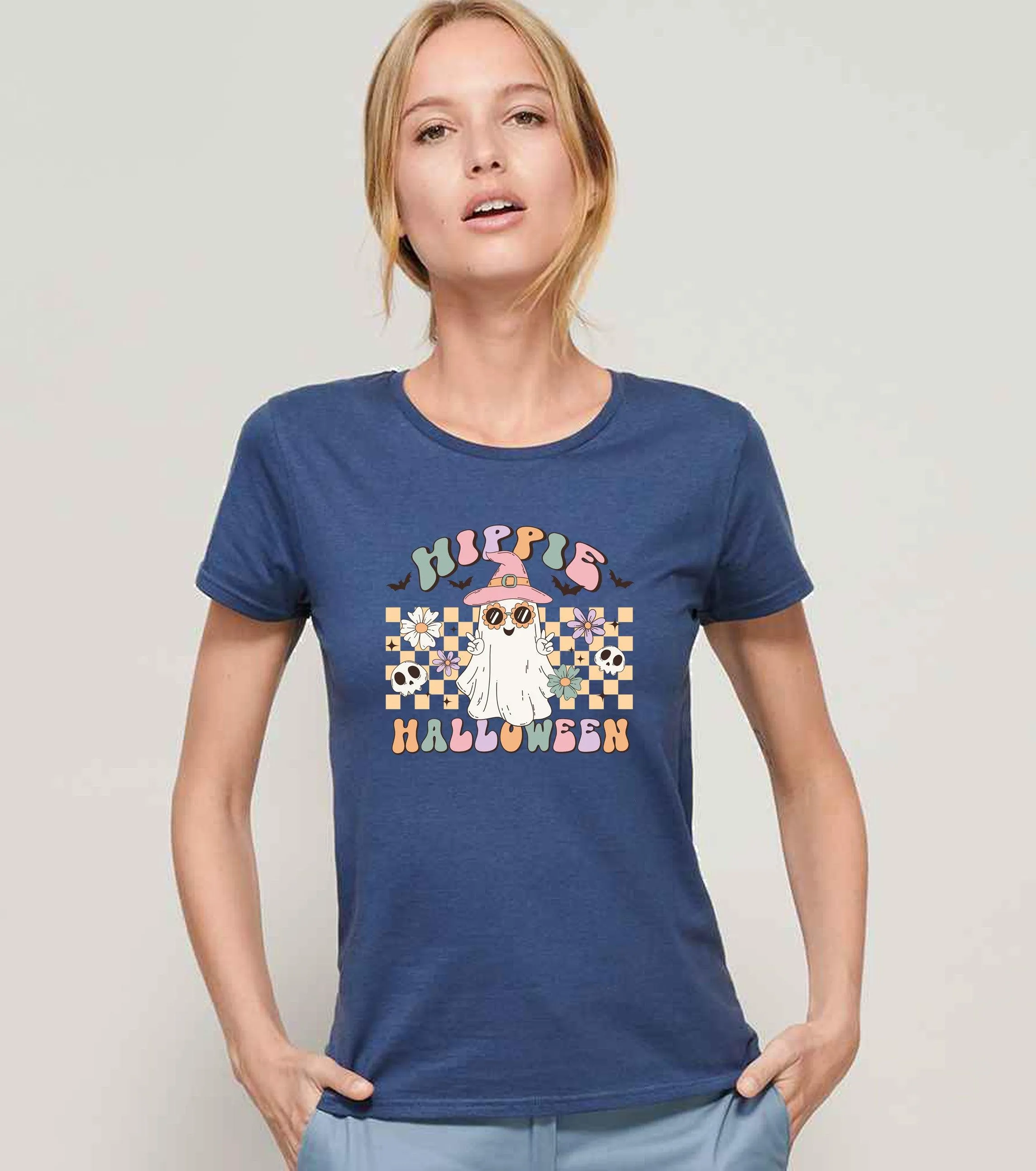 Hippie halloween Ladies T-shirt