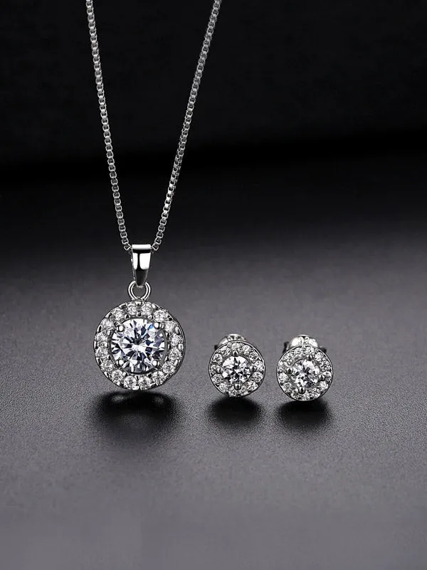 Holy Light Necklace And Earrings Set