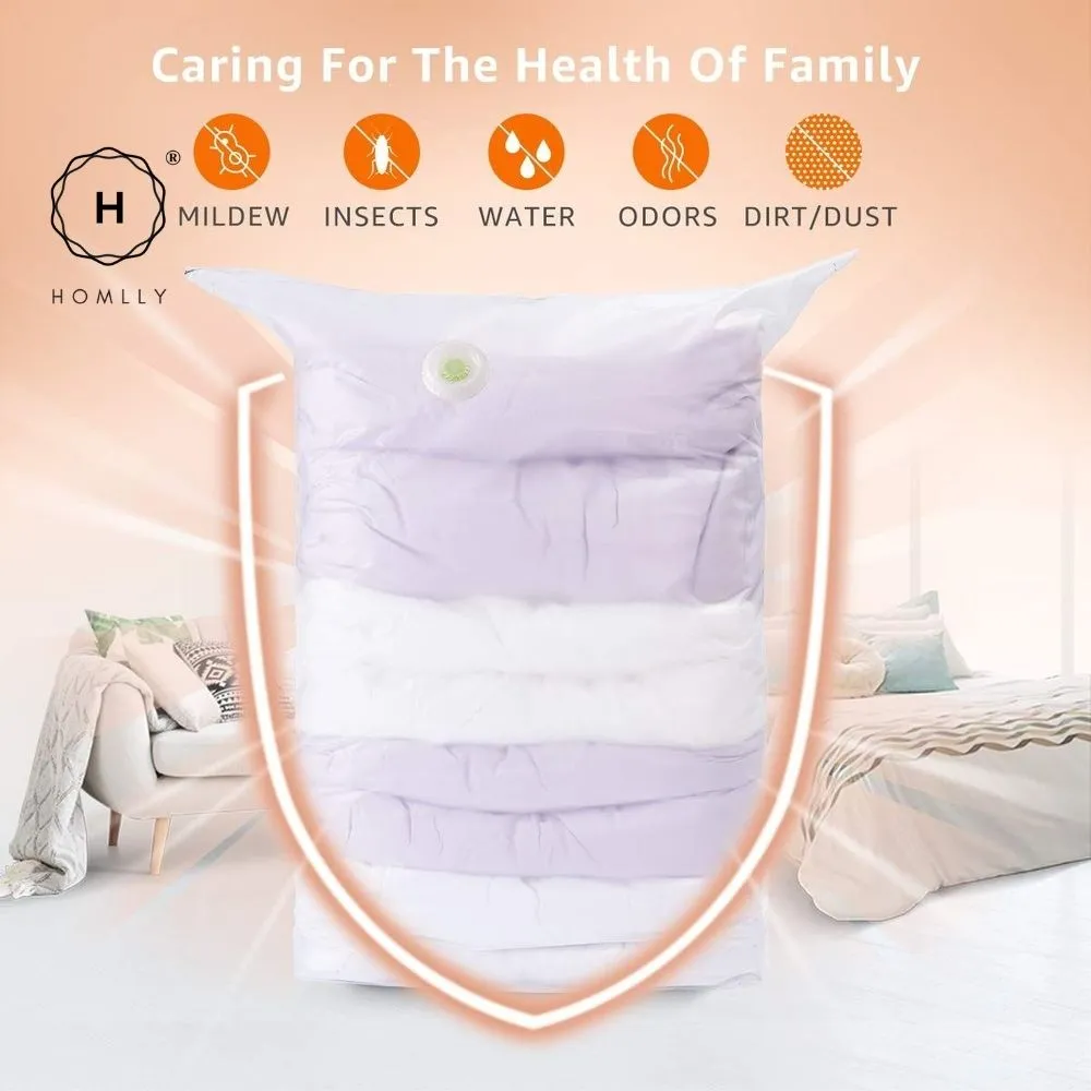 Homlly Travel Compression Storage Bag (No Pump Needed)