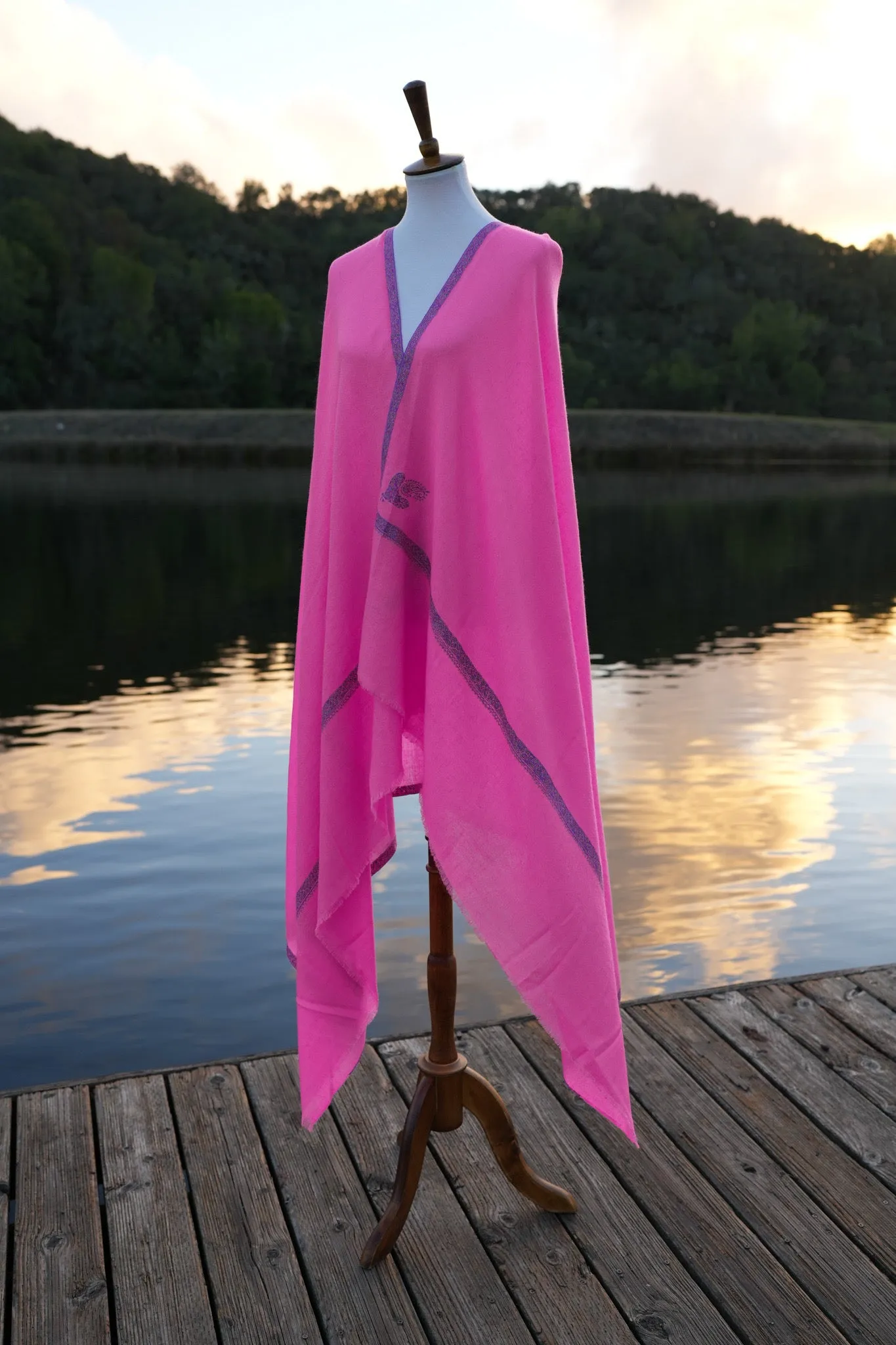 Hot Pink Pashmina Shawl