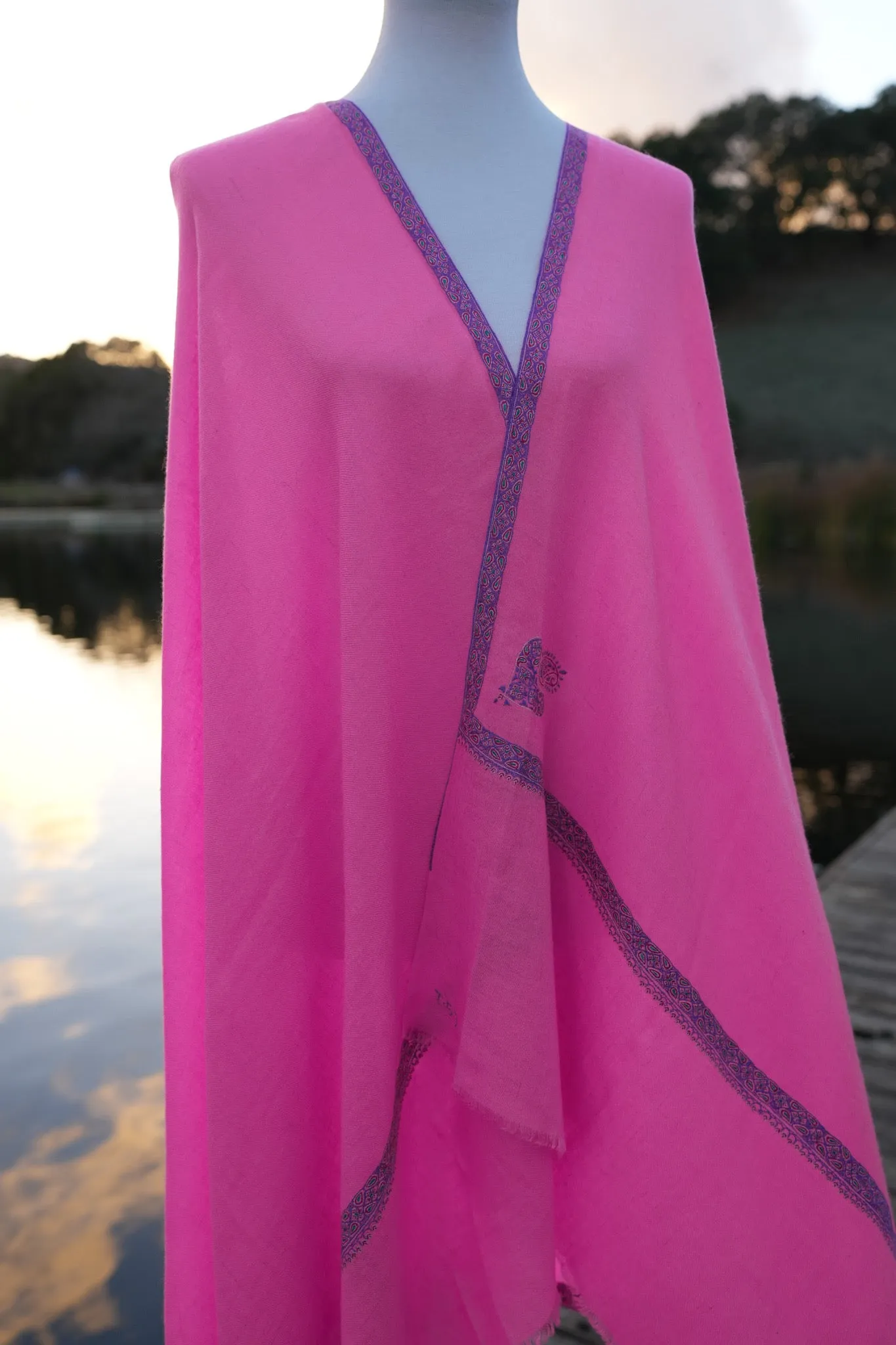 Hot Pink Pashmina Shawl