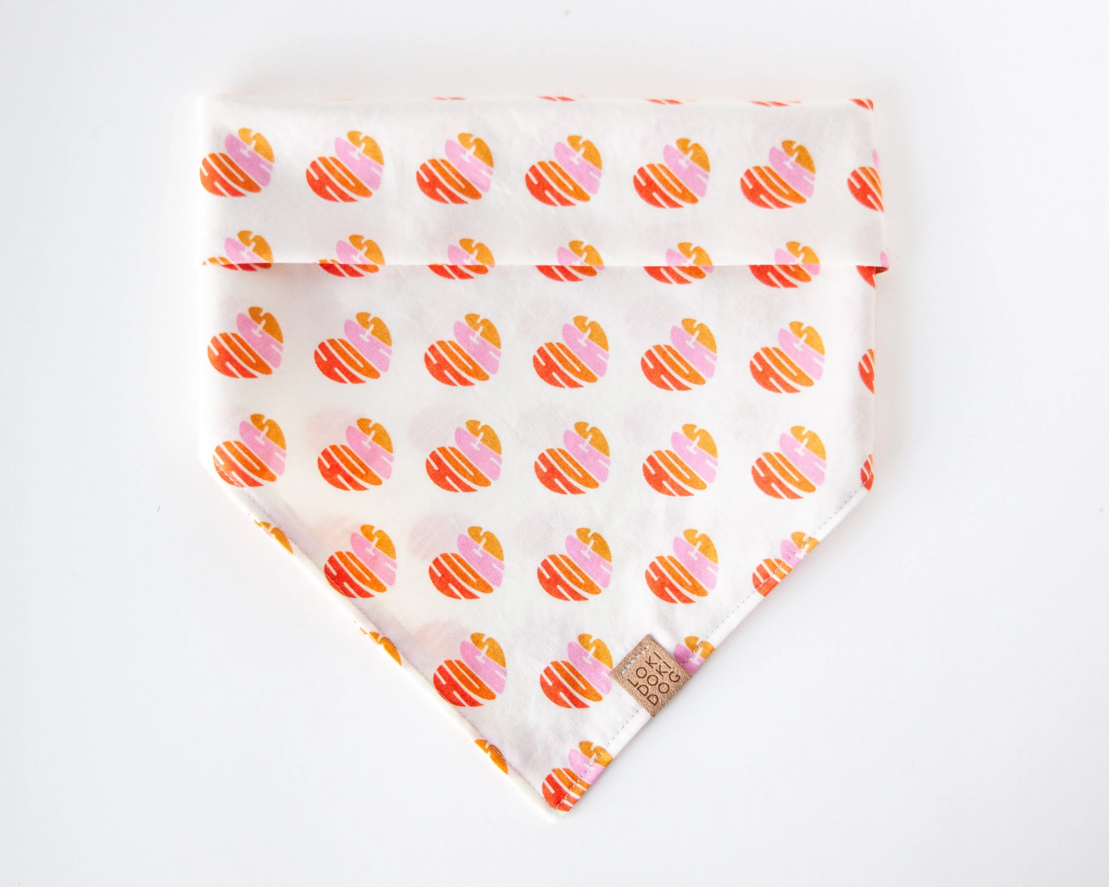 Hugs & Hearts Dog Bandana