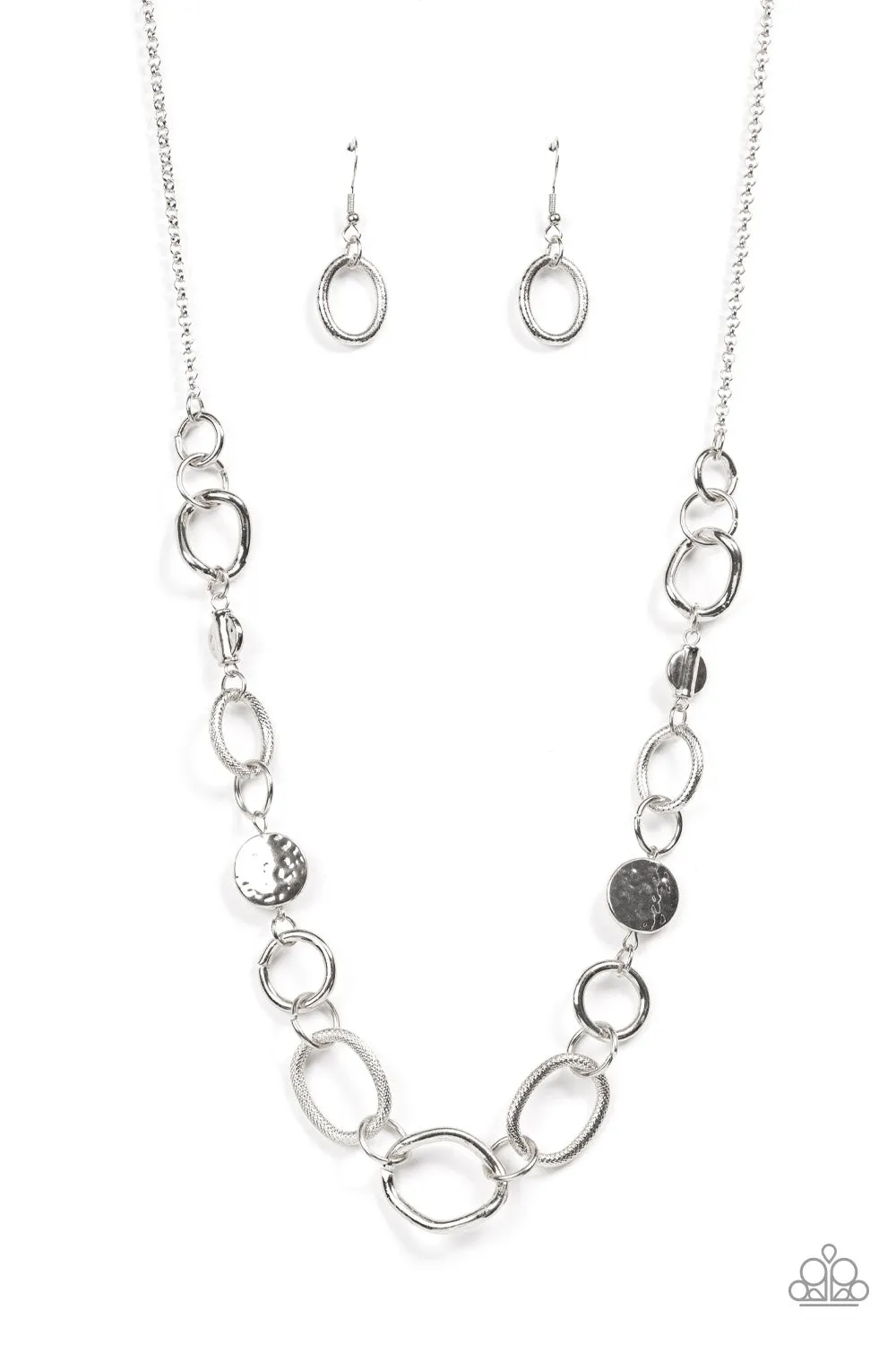 Industrial Intentions - Silver Necklace - Paparazzi Accessories