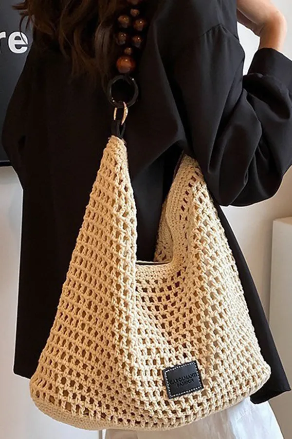 Ins Style Retro Hollow Straw Bag