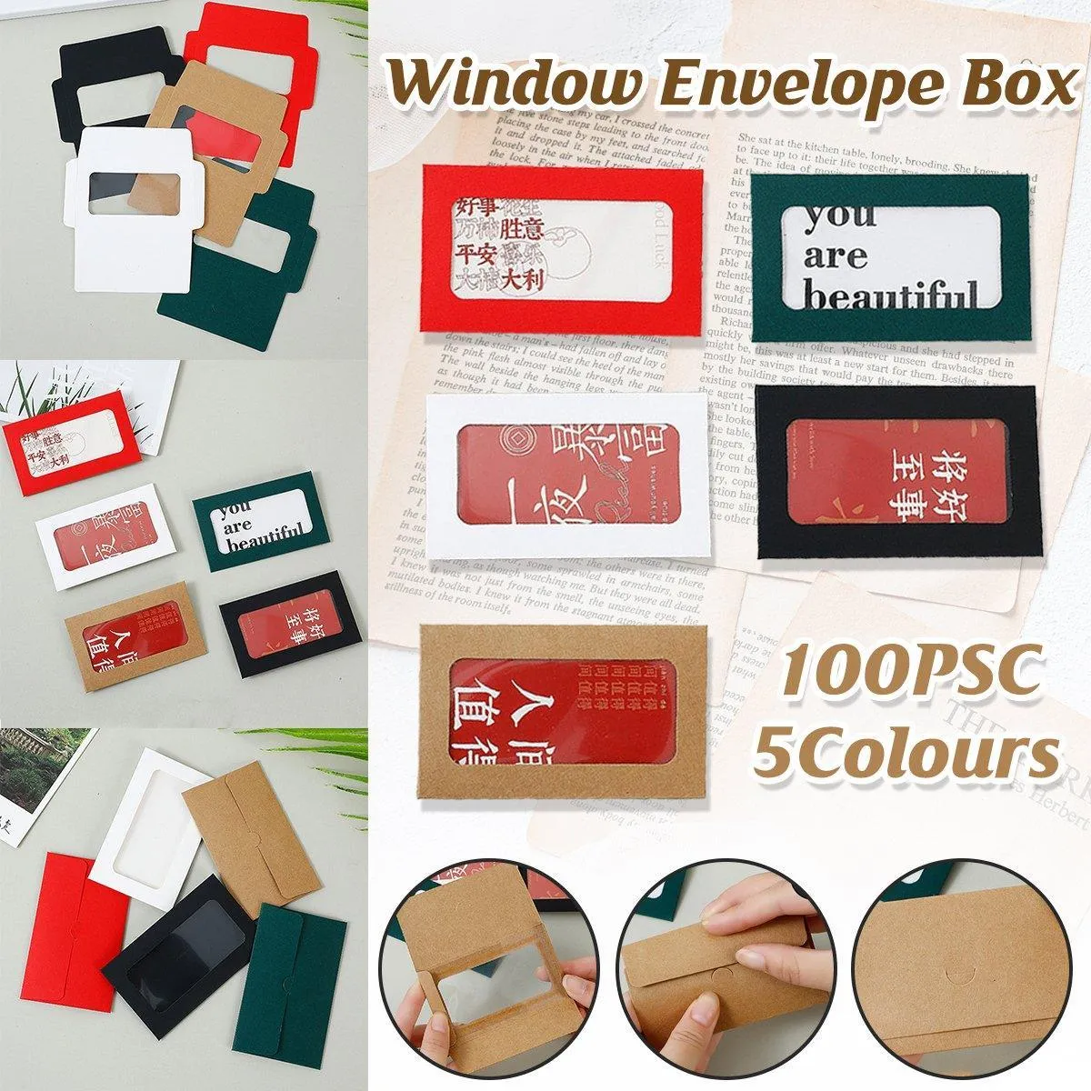 Invitations Envelopes 250g 100PCS Card