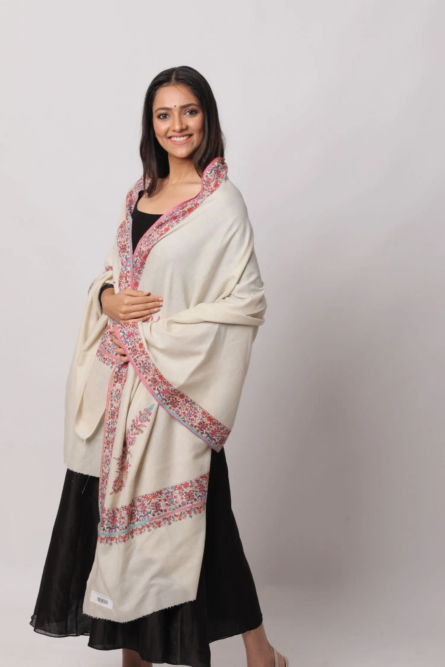 Ivory Pashmina Shawl