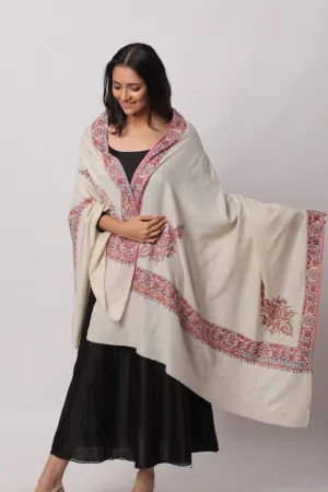 Ivory Pashmina Shawl