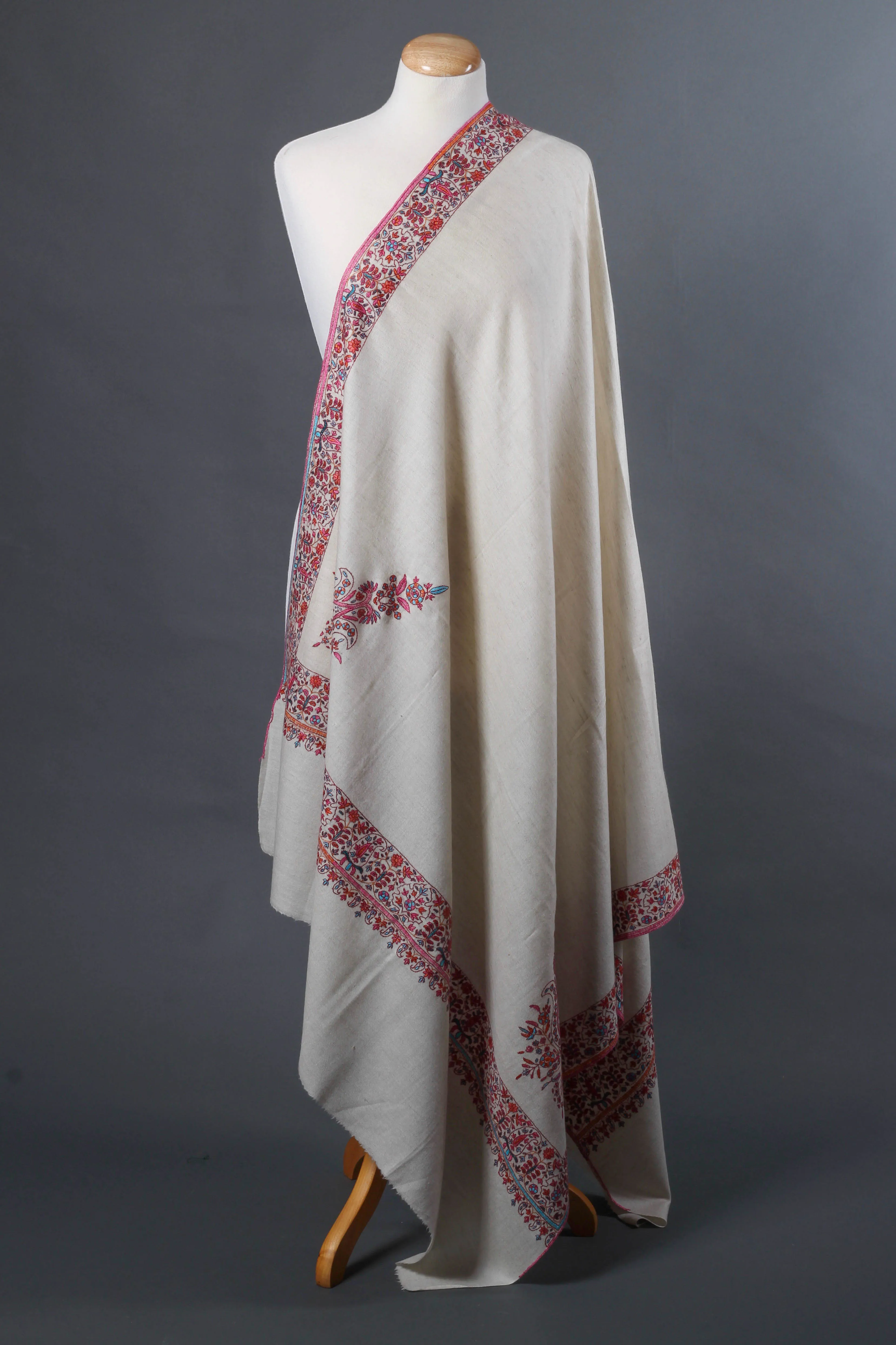 Ivory Pashmina Shawl