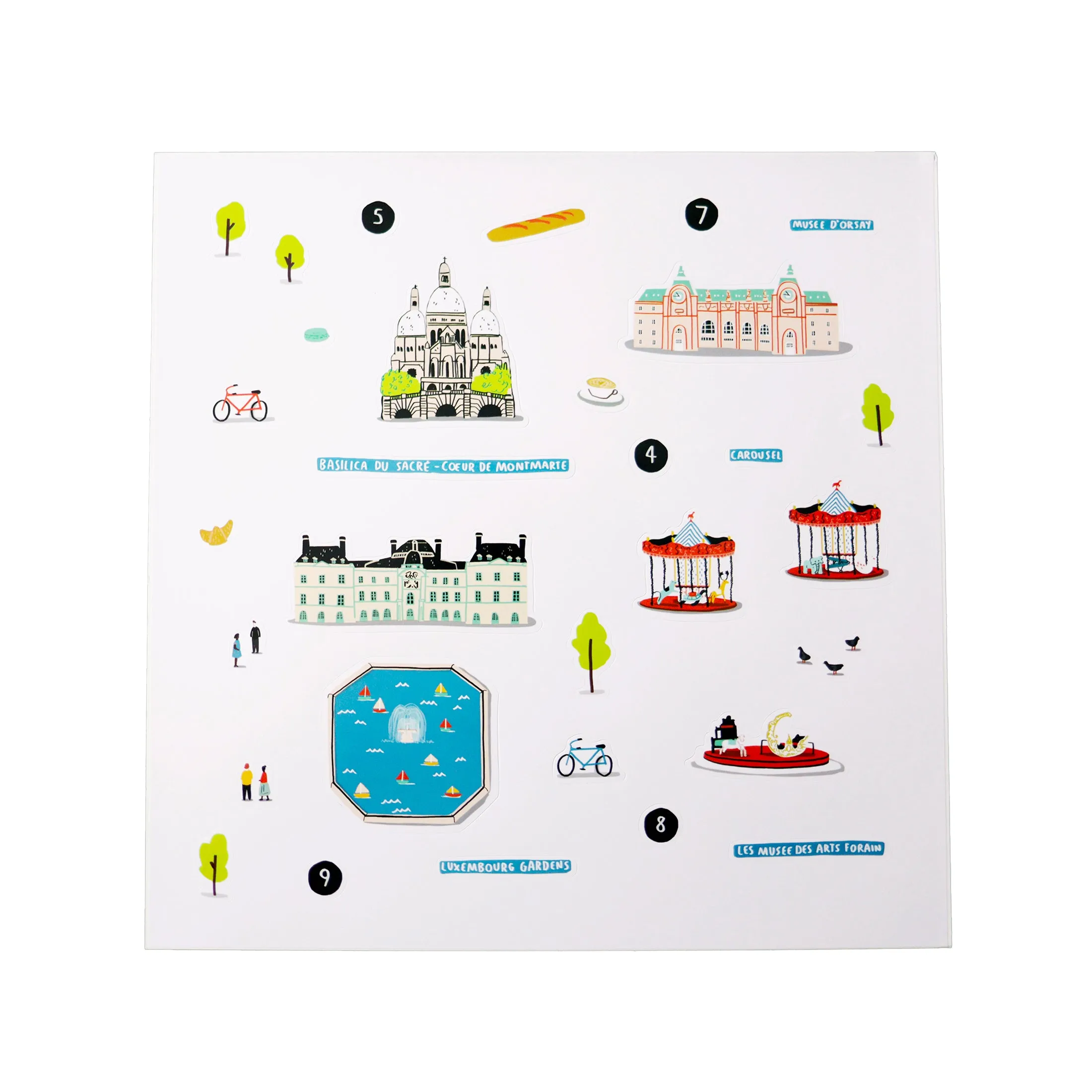 Jaq Jaq Bird Parisian Artiste Doodle Mat Set with ButterStix® & Holders