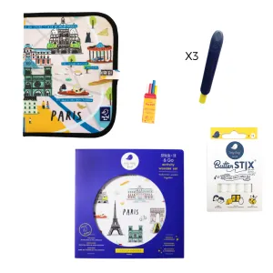 Jaq Jaq Bird Parisian Artiste Doodle Mat Set with ButterStix® & Holders