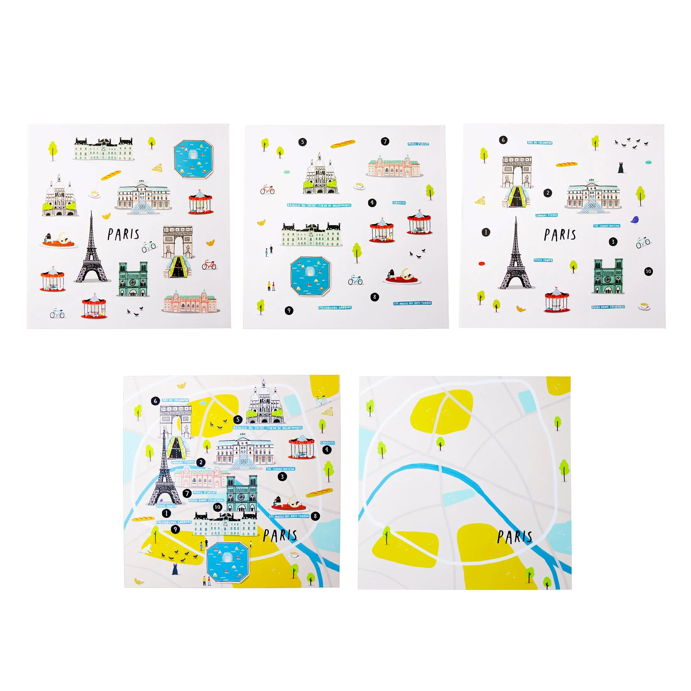 Jaq Jaq Bird Parisian Artiste Doodle Mat Set with ButterStix® & Holders