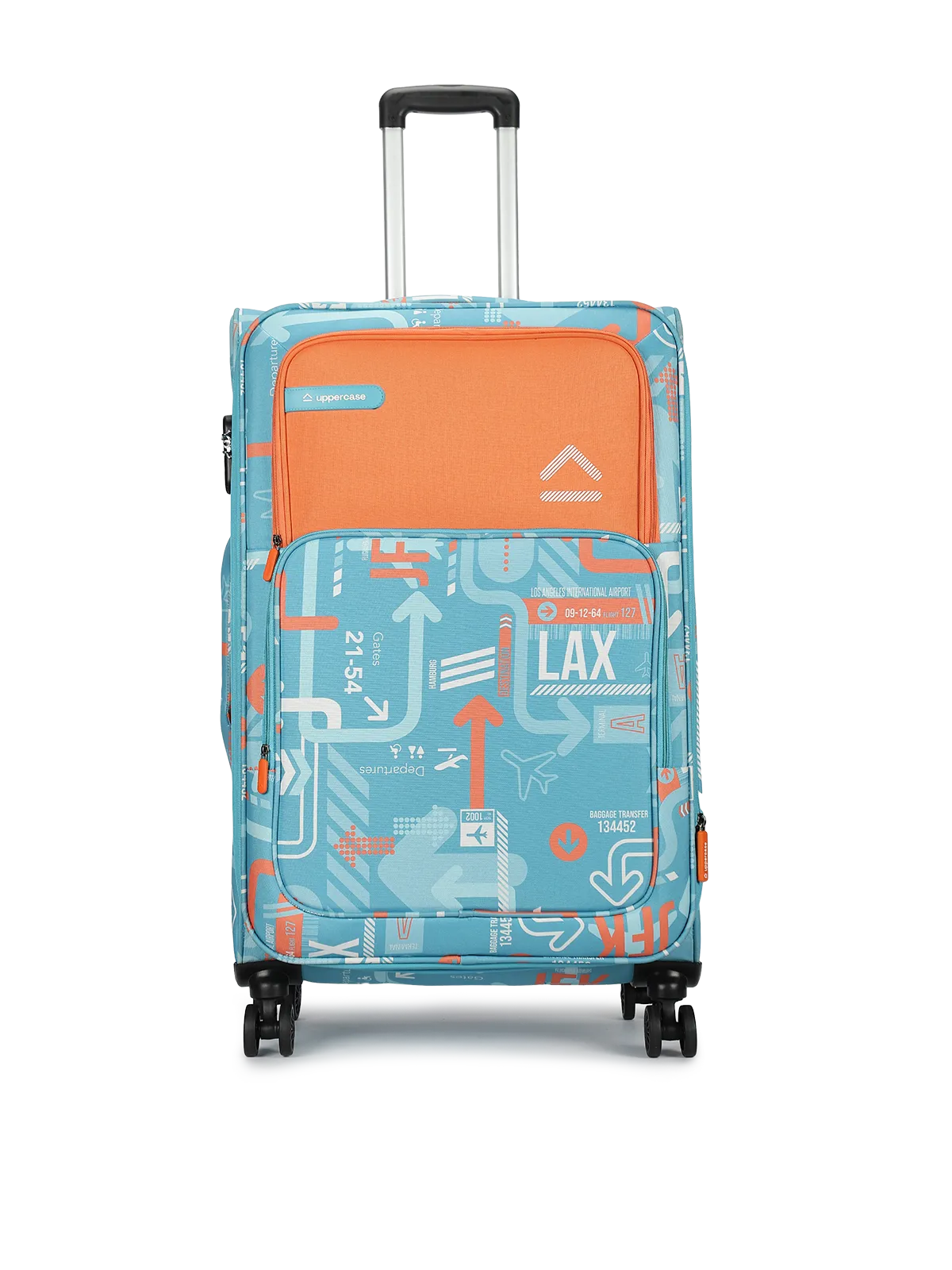 JFK Teal Blue Large Soft Trolley