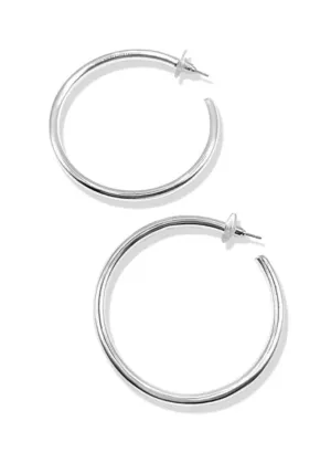 Kenny Hoop Earrings | Silver