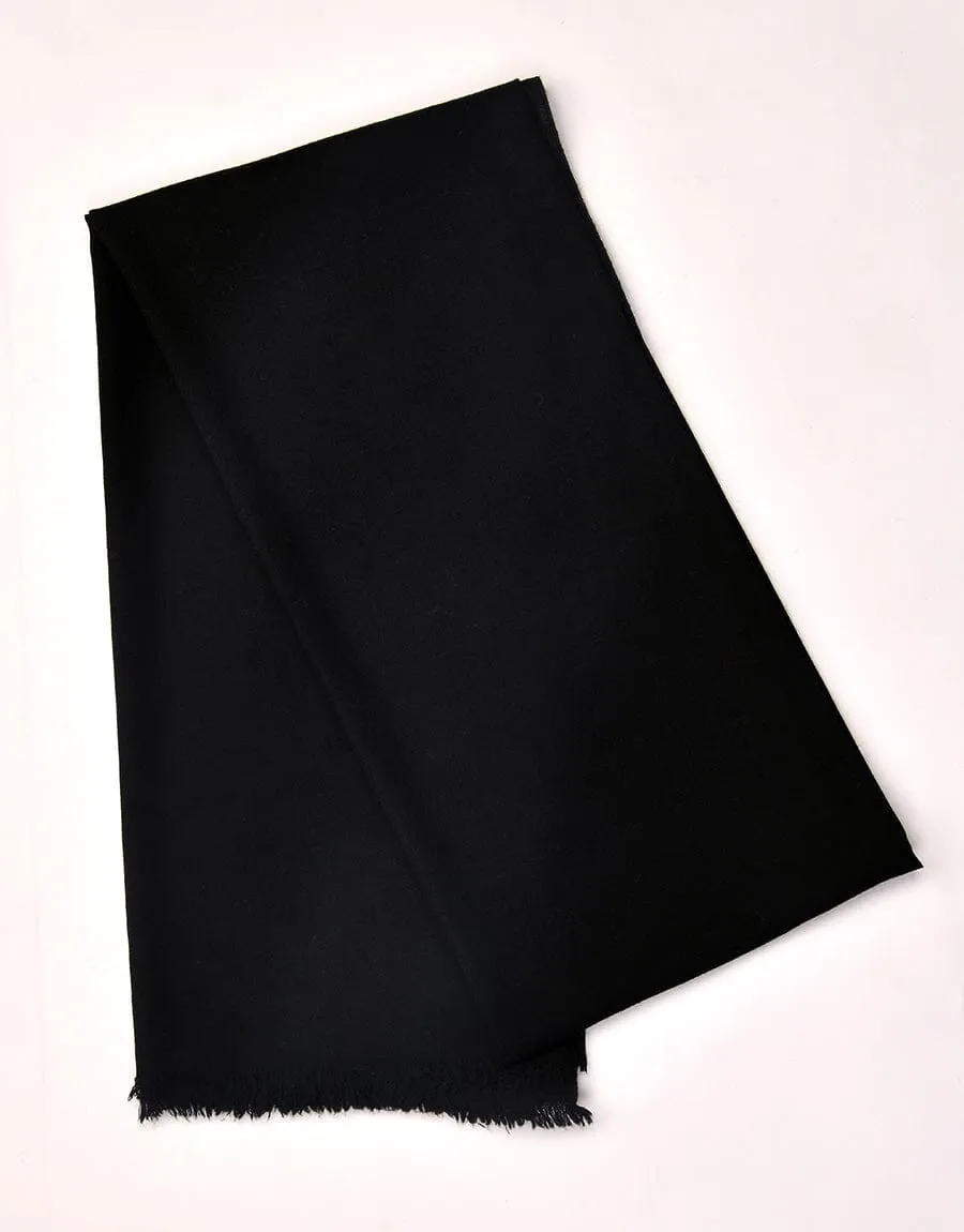KHAS STORES - PASHMINA SHAWL-Black