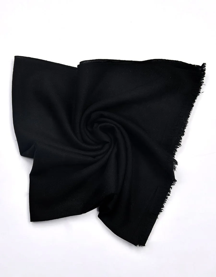 KHAS STORES - PASHMINA SHAWL-Black