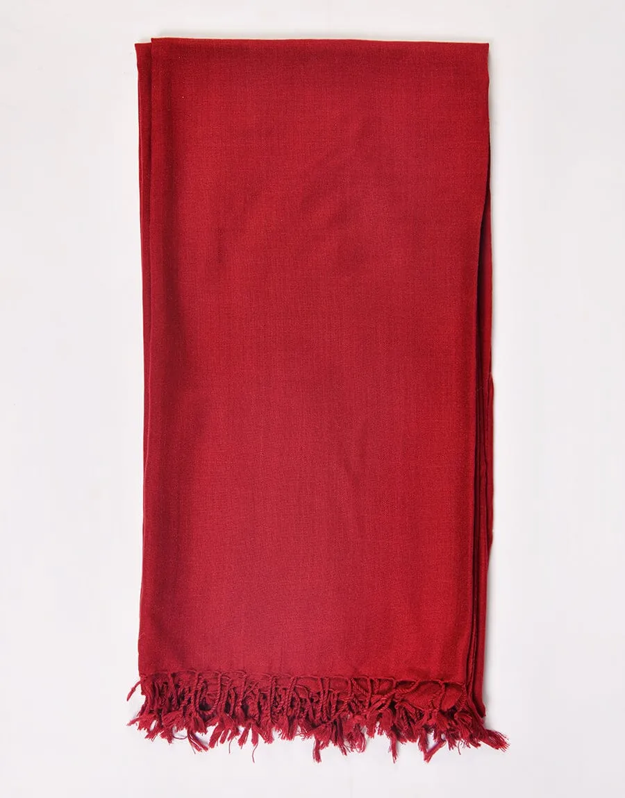 KHAS STORES - PASHMINA SHAWL-Magenda