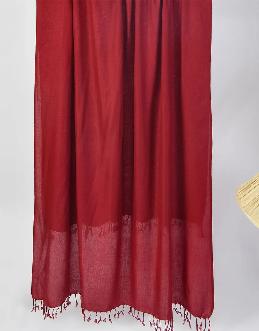 KHAS STORES - PASHMINA SHAWL-Magenda