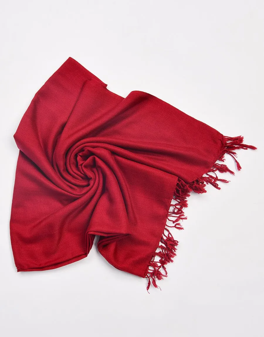 KHAS STORES - PASHMINA SHAWL-Magenda