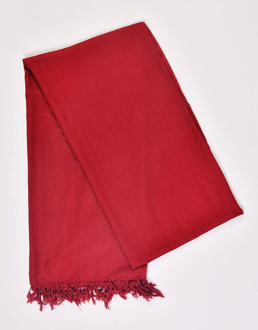 KHAS STORES - PASHMINA SHAWL-Magenda