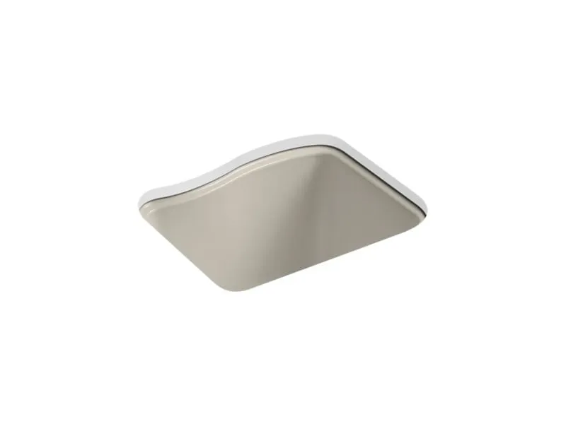 KOHLER K-6657-4U River Falls 25" x 22' x 14-15/16" undermount utility sink with 4 faucet holes