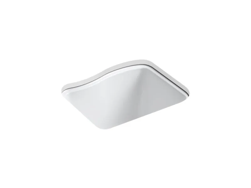 KOHLER K-6657-4U River Falls 25" x 22' x 14-15/16" undermount utility sink with 4 faucet holes