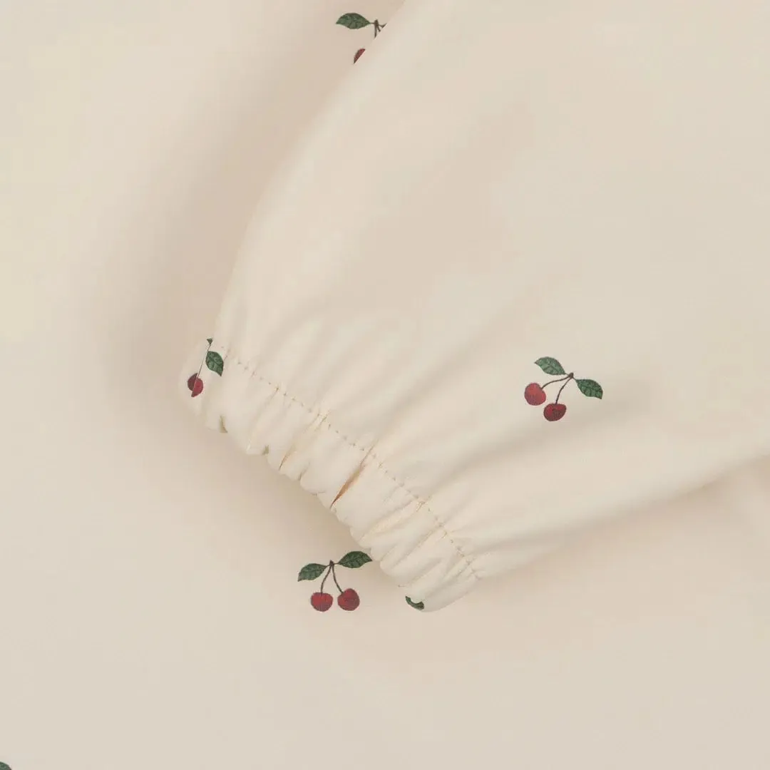 Konges Sløjd - Dinner frill long-sleeved bibs 2 pack - Cherry / Rosewater