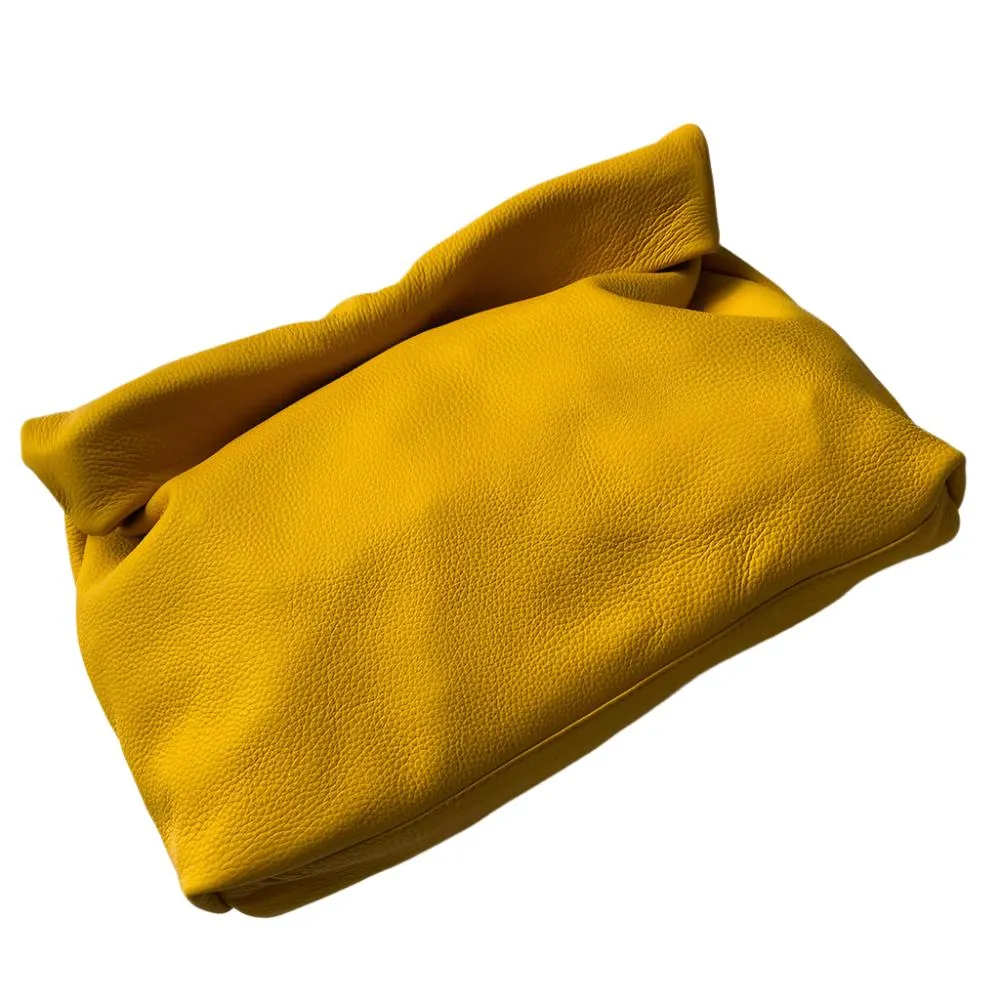 Leather Folding Envelope Clutch