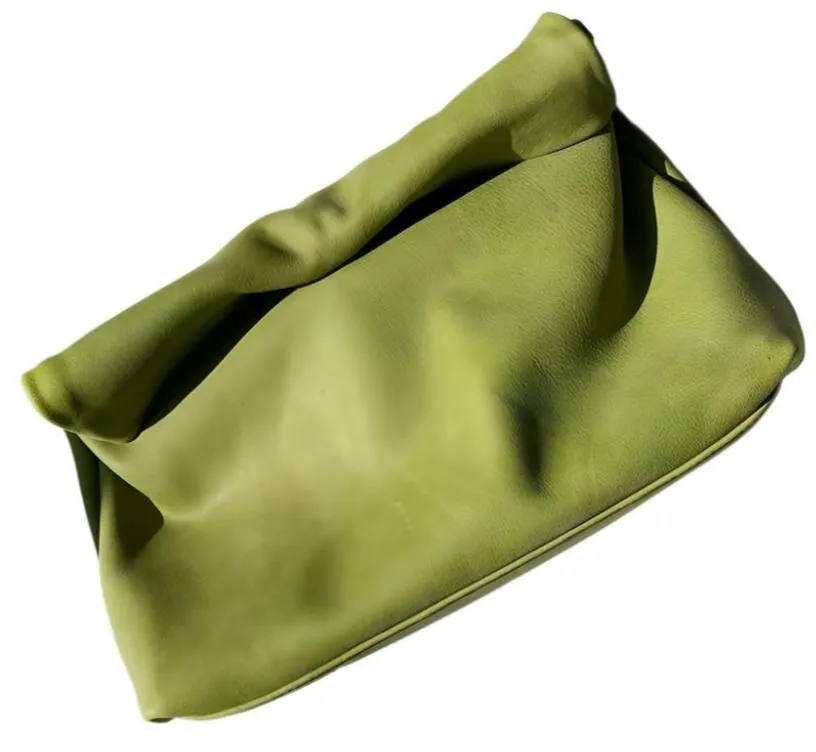 Leather Folding Envelope Clutch