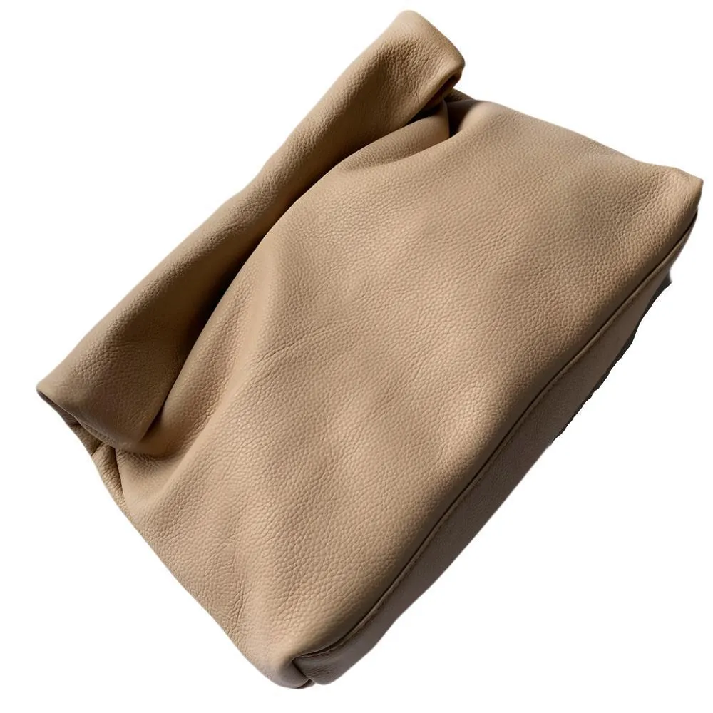 Leather Folding Envelope Clutch