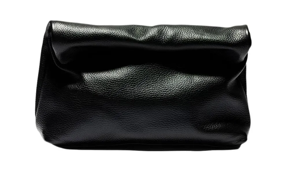 Leather Folding Envelope Clutch