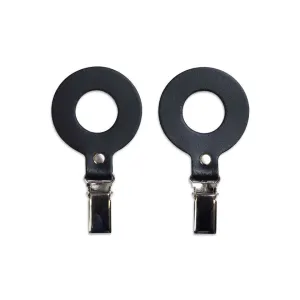 Leather towel hanger, ring 2 pcs