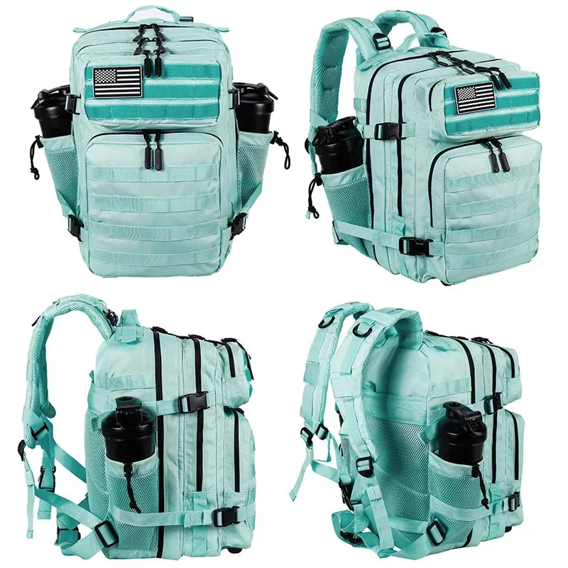 LHl 35L Tactical Backpack Small Athlete Gym Bag for Men/Women Qutdoor Travel Hiking Molle Rucksack with Bottle Holder