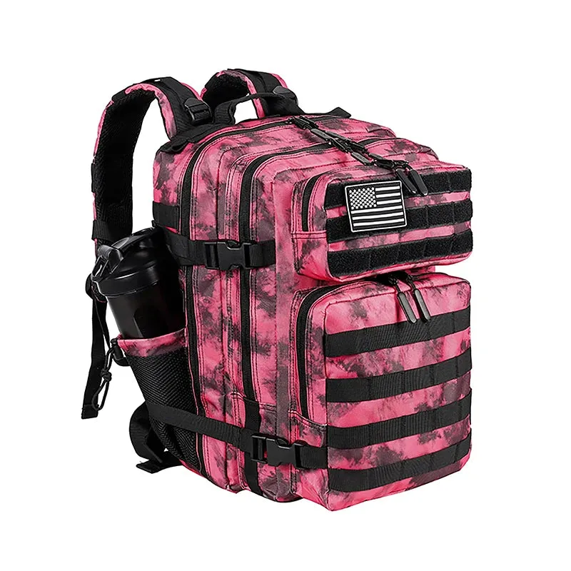 LHl 35L Tactical Backpack Small Athlete Gym Bag for Men/Women Qutdoor Travel Hiking Molle Rucksack with Bottle Holder