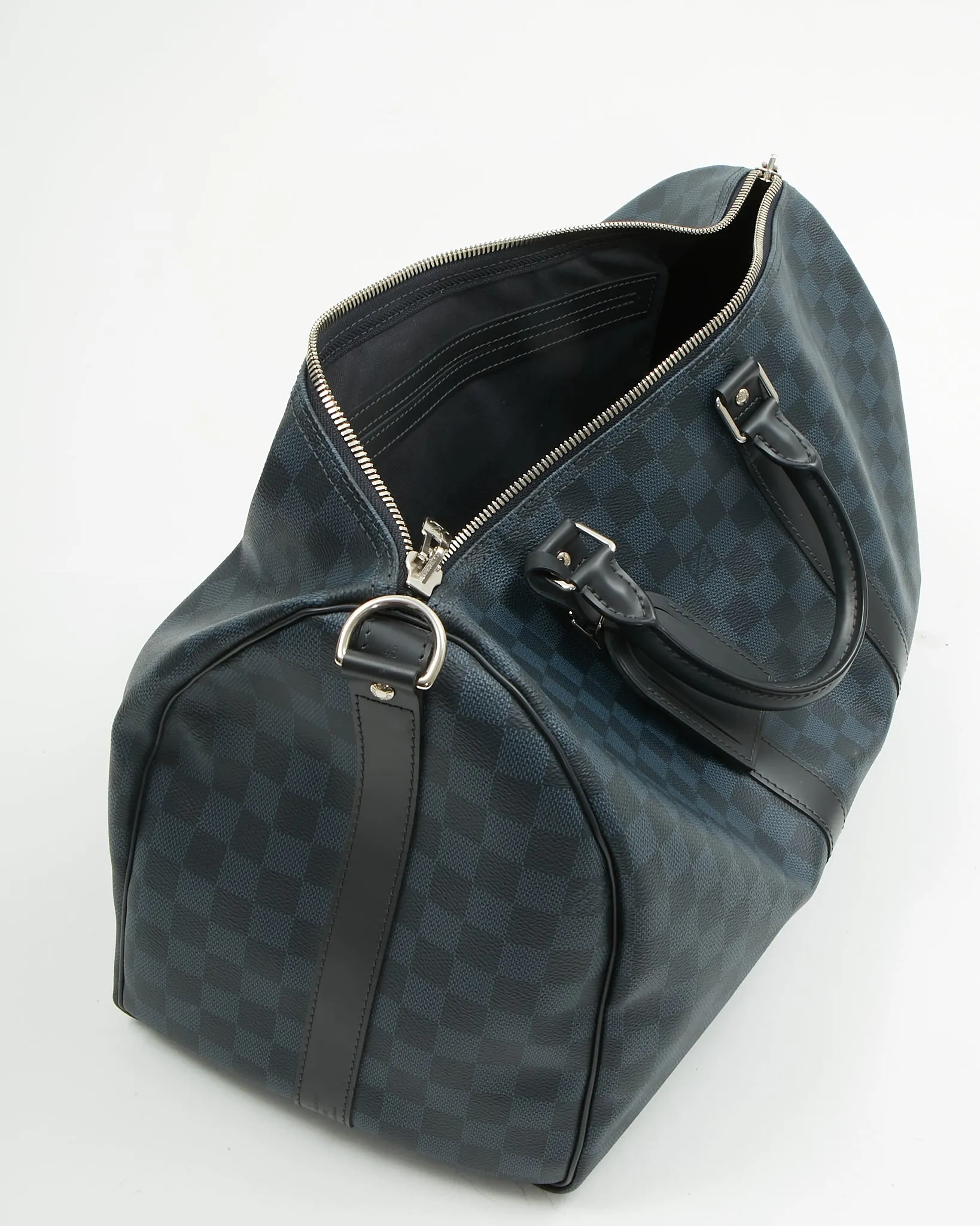 Louis Vuitton Damier Cobalt Canvas Keepall 45 Bandouliere Bag