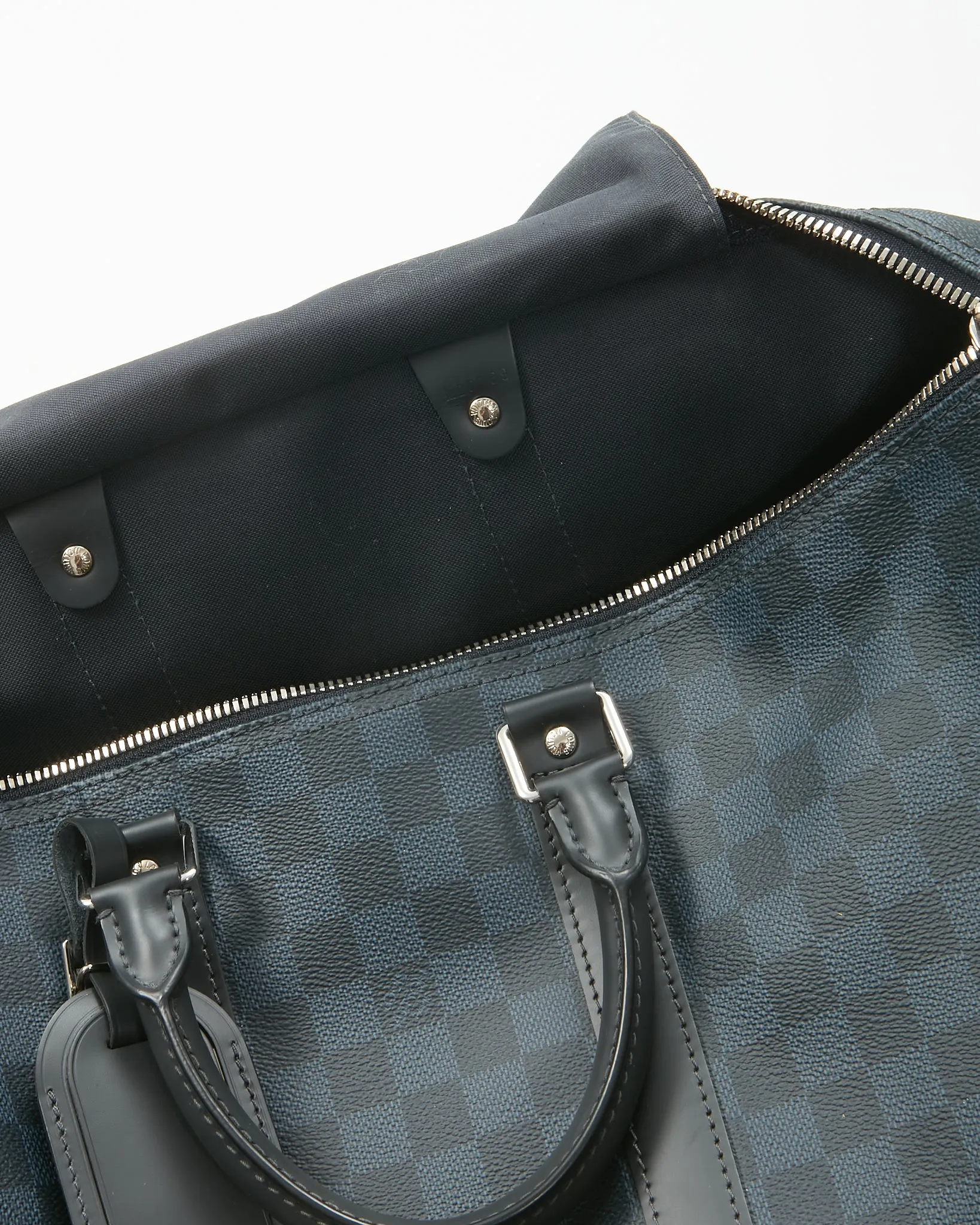Louis Vuitton Damier Cobalt Canvas Keepall 45 Bandouliere Bag