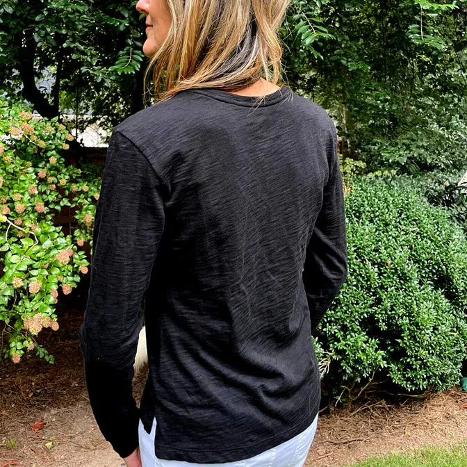 L/S Jeans V Tee
