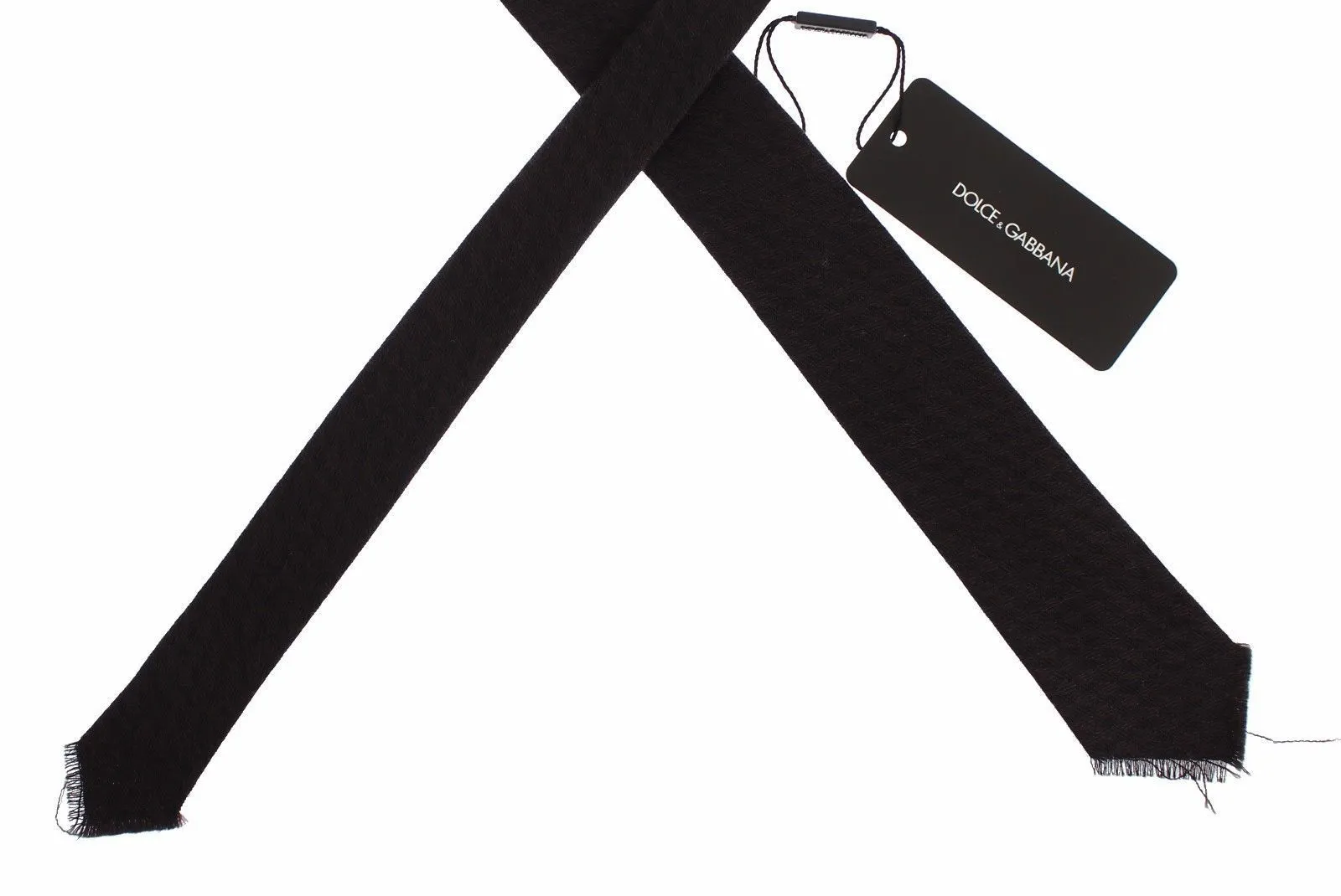 Men Brown Wool Skinny Neck Tie