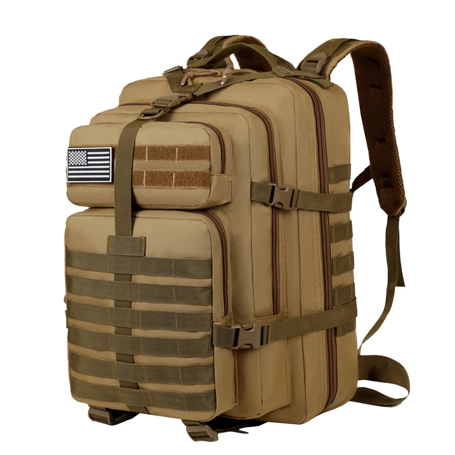 Military Tactical Backpack For Men Waterproof Army Assault Daypack 3Day Bug Out Bag Hiking Climbing Rucksack Carry On Travel Bag