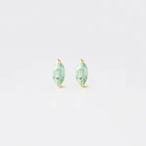 Mint Kyanite Marquise Stud Earrings