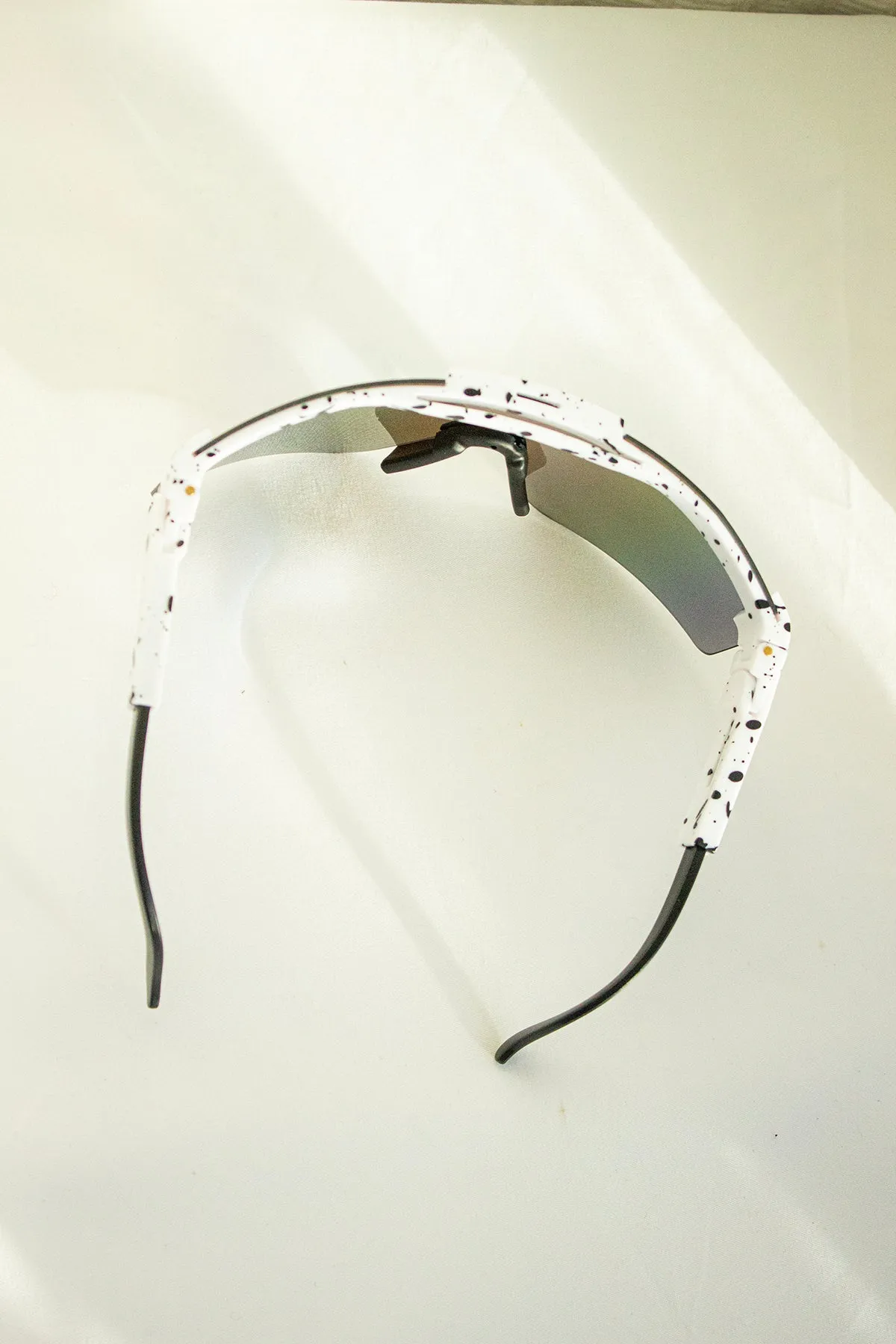 Mirrored Oversize Ski Style Visor Sunglasses